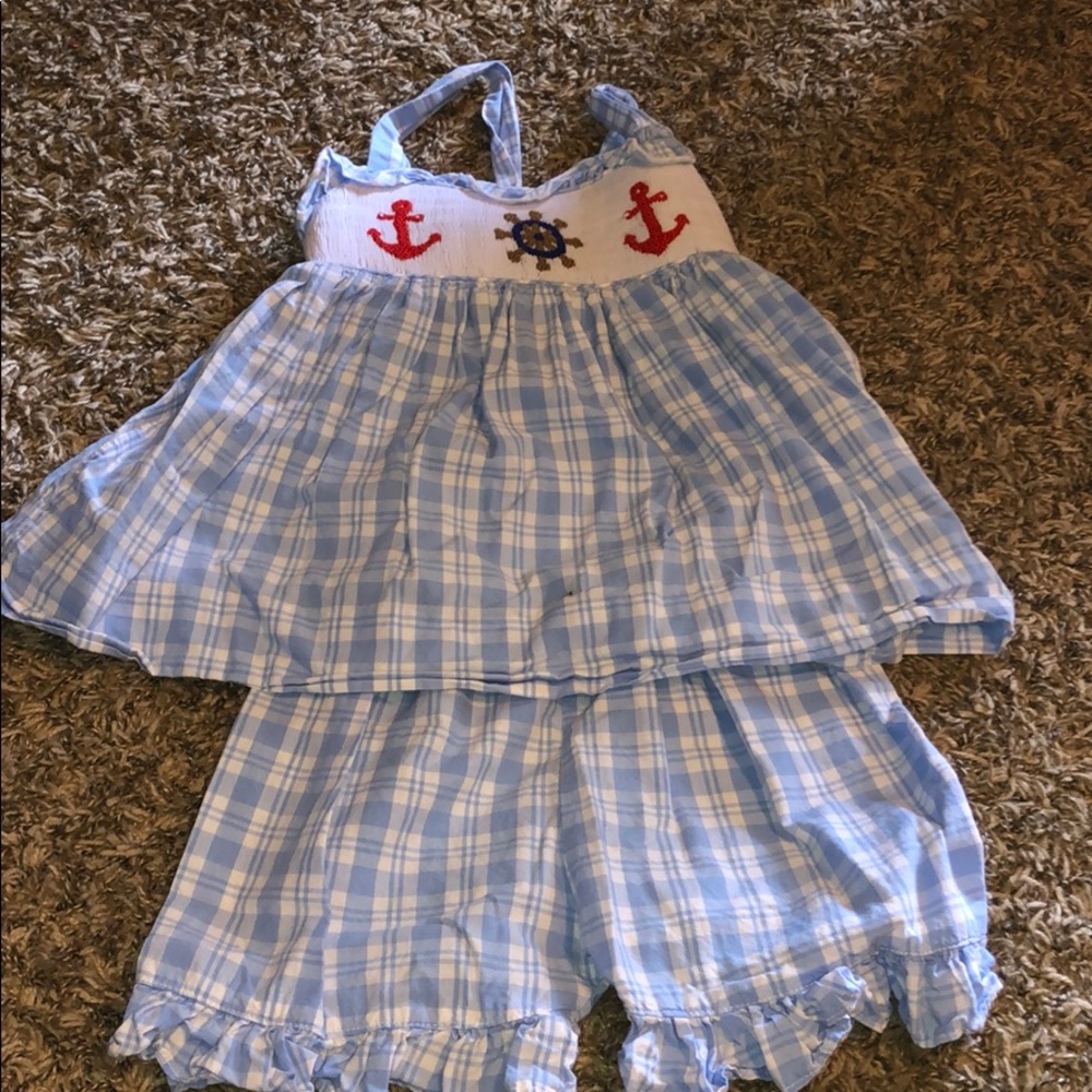 Smock Anchor outfit size 3t for girls